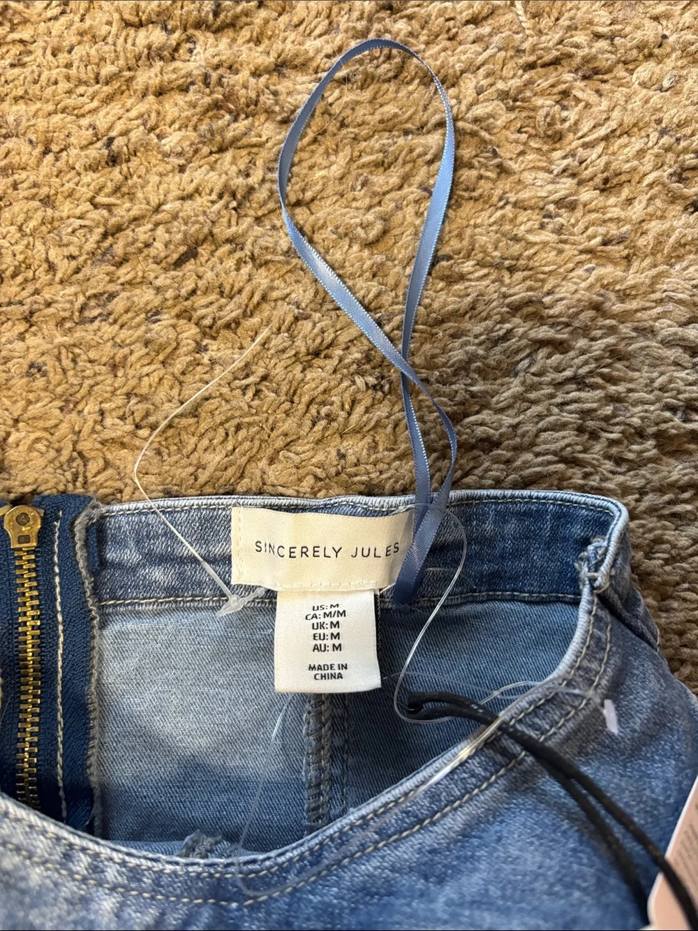Two Piece Denim and Chiffon Set - Picture 4 of 4